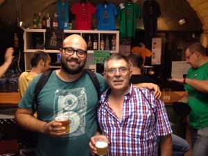 Con Patro, el ganador del premio del jurado. Se cascó un tortillón con chistorra que tiraba para atrás.