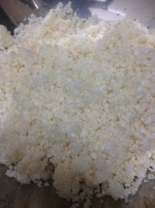 Cuscús de coliflor listo. 